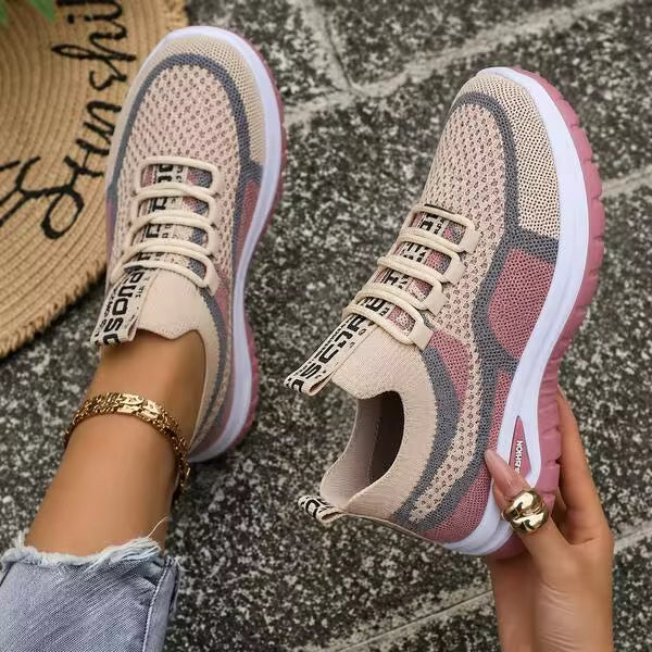 Women's Retro Casual Sneakers, Lace Up Low Top Walking Shoes, Comfortable Flat Athletic Footwear For Daily Wear, Travel, Shopping And Campus Use